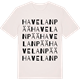 Vintage White t-shirt med Havelanpää ordlek t-shirt