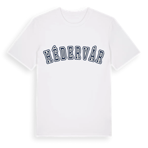 Hédervár college t-shirt – ekologisk bomull t-shirt från Pinshirt