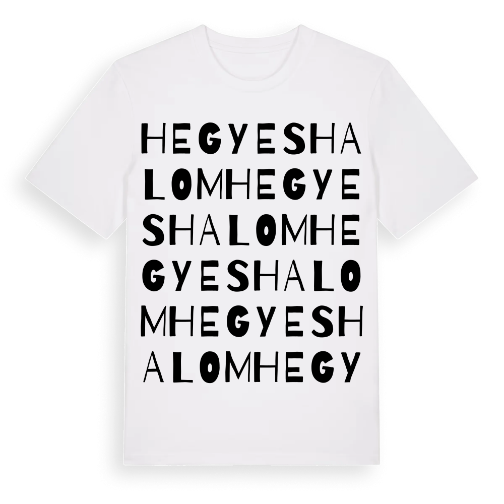 Hegyeshalom ordlek t-shirt – White, i miljö