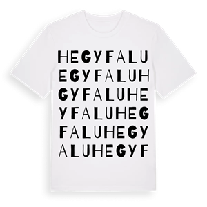Hegyfalu ordlek t-shirt – ekologisk bomull t-shirt från Pinshirt