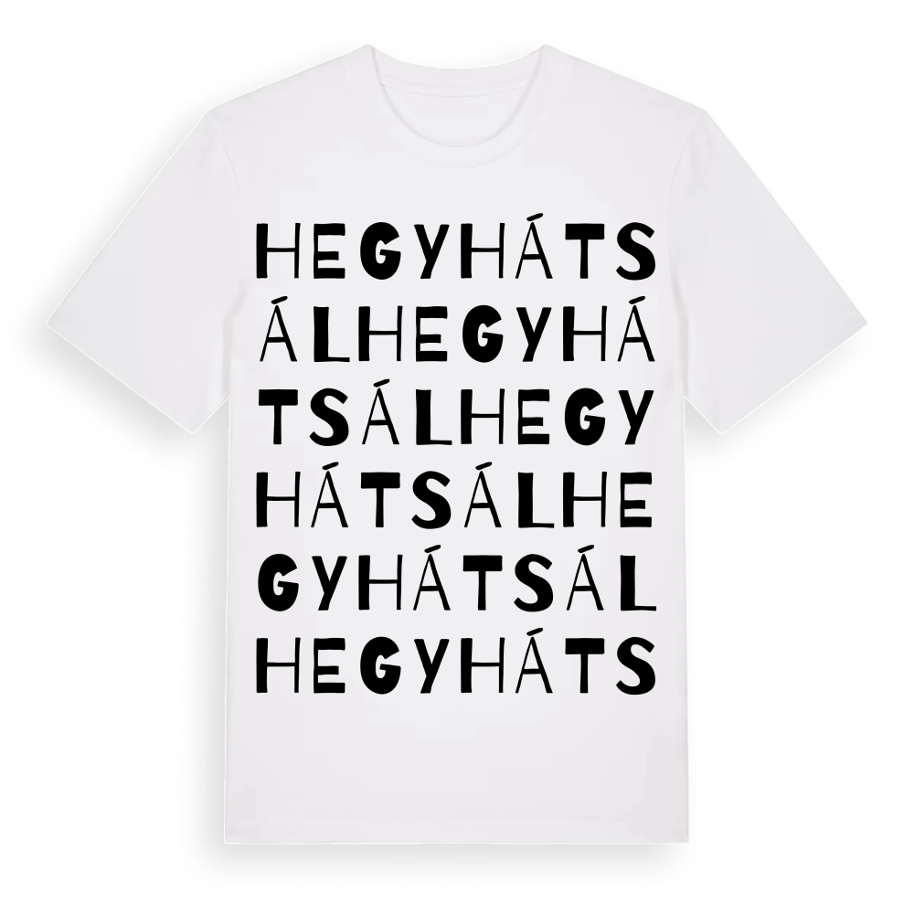 Hegyhátsál ordlek t-shirt – White, i miljö