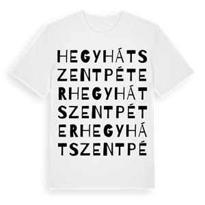 Hegyhátszentpéter ordlek t-shirt – ekologisk bomull t-shirt från Pinshirt