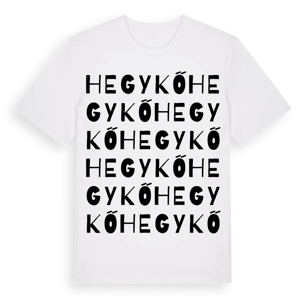 Hegykő ordlek t-shirt – White, i miljö