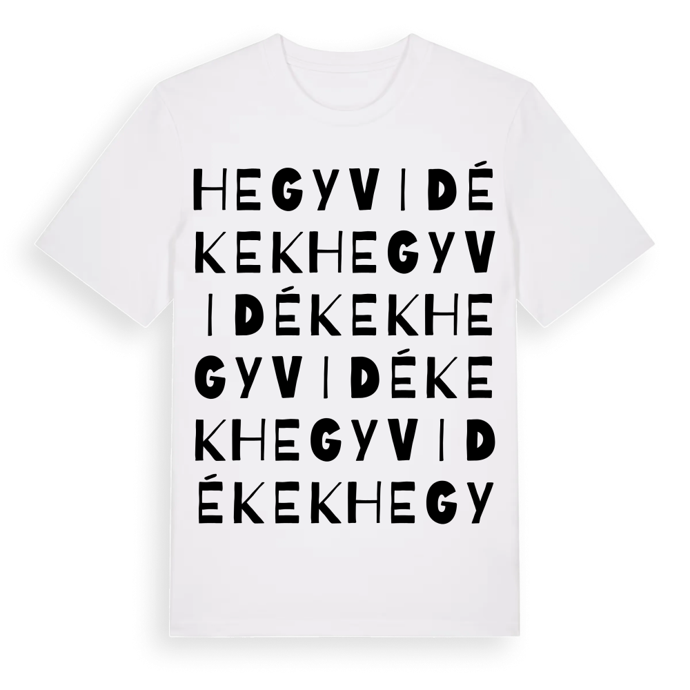 Hegyvidékek ordlek t-shirt – White, i miljö
