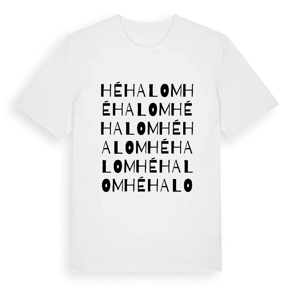 Héhalom ordlek t-shirt – White, i miljö