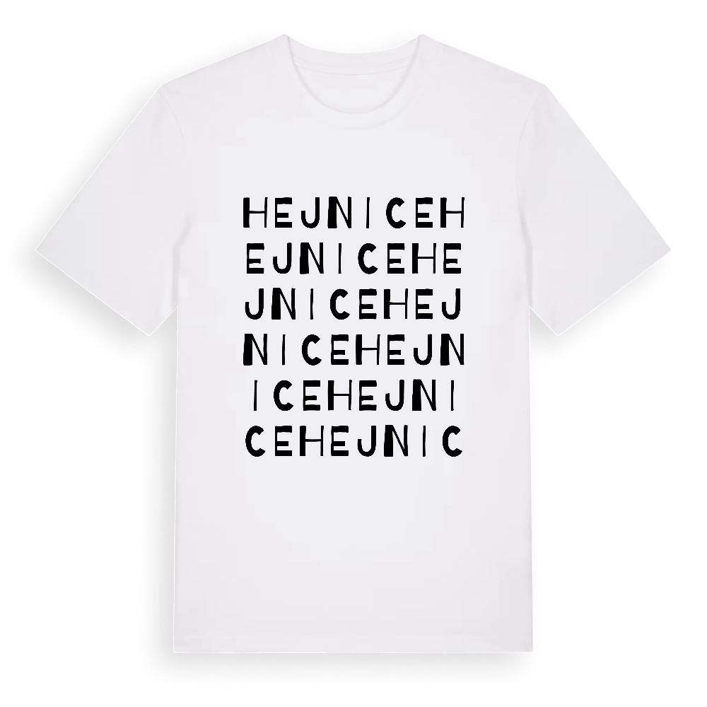 Hejnice ordlek t-shirt – White, i miljö