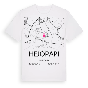 Hejőpapi karta t-shirt – ekologisk bomull t-shirt från Pinshirt
