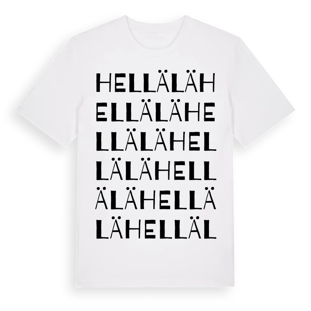 Hellälä ordlek t-shirt i miljö