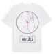White t-shirt med Hellälä t-shirt