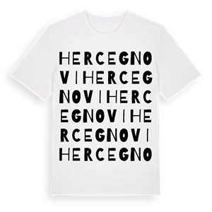 Herceg Novi ordlek t-shirt – ekologisk bomull t-shirt från Pinshirt