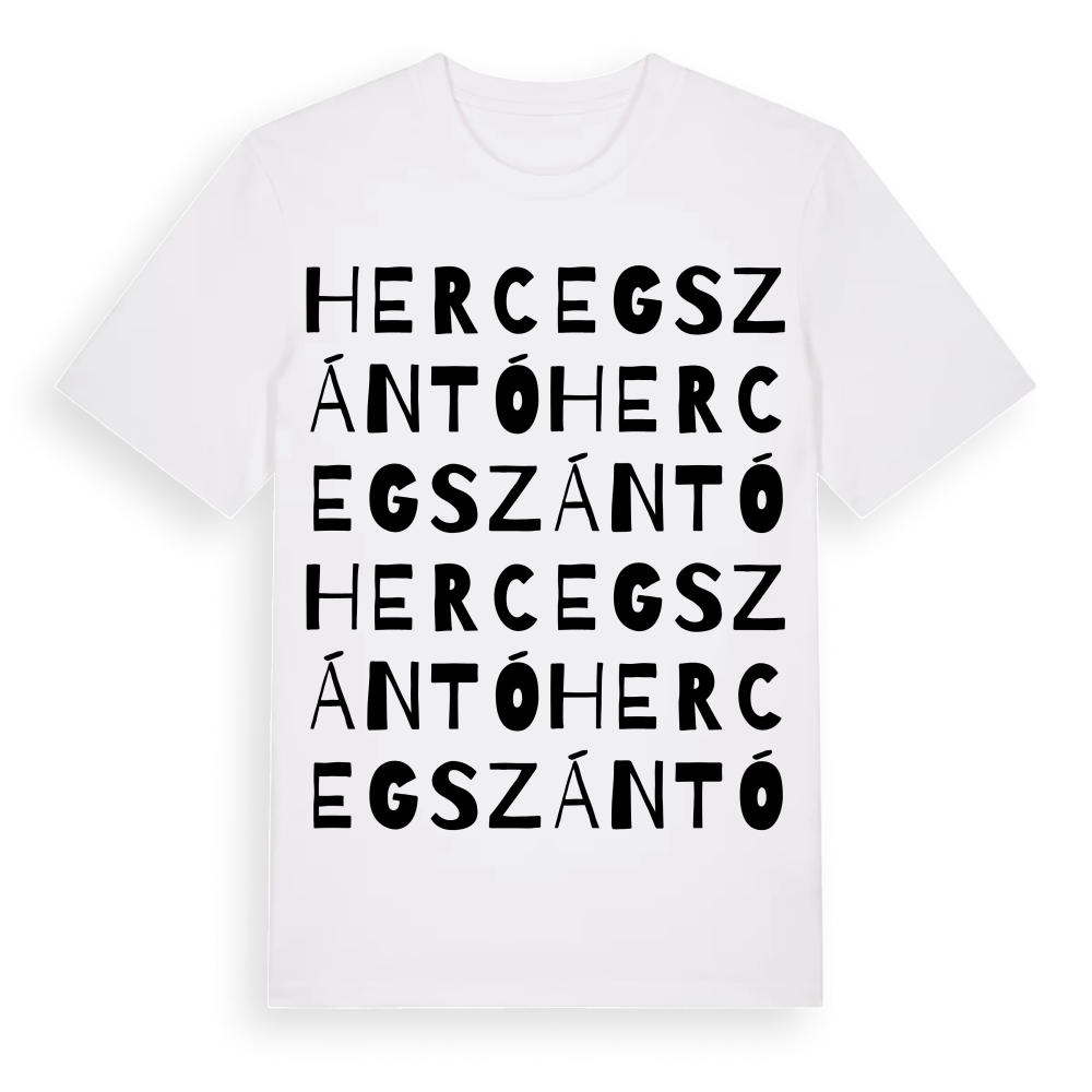 Hercegszántó ordlek t-shirt – White, i miljö