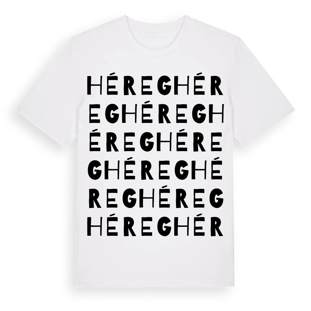 Héreg ordlek t-shirt – White, i miljö