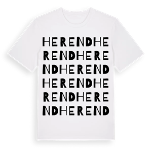 Herend ordlek t-shirt – ekologisk bomull t-shirt från Pinshirt