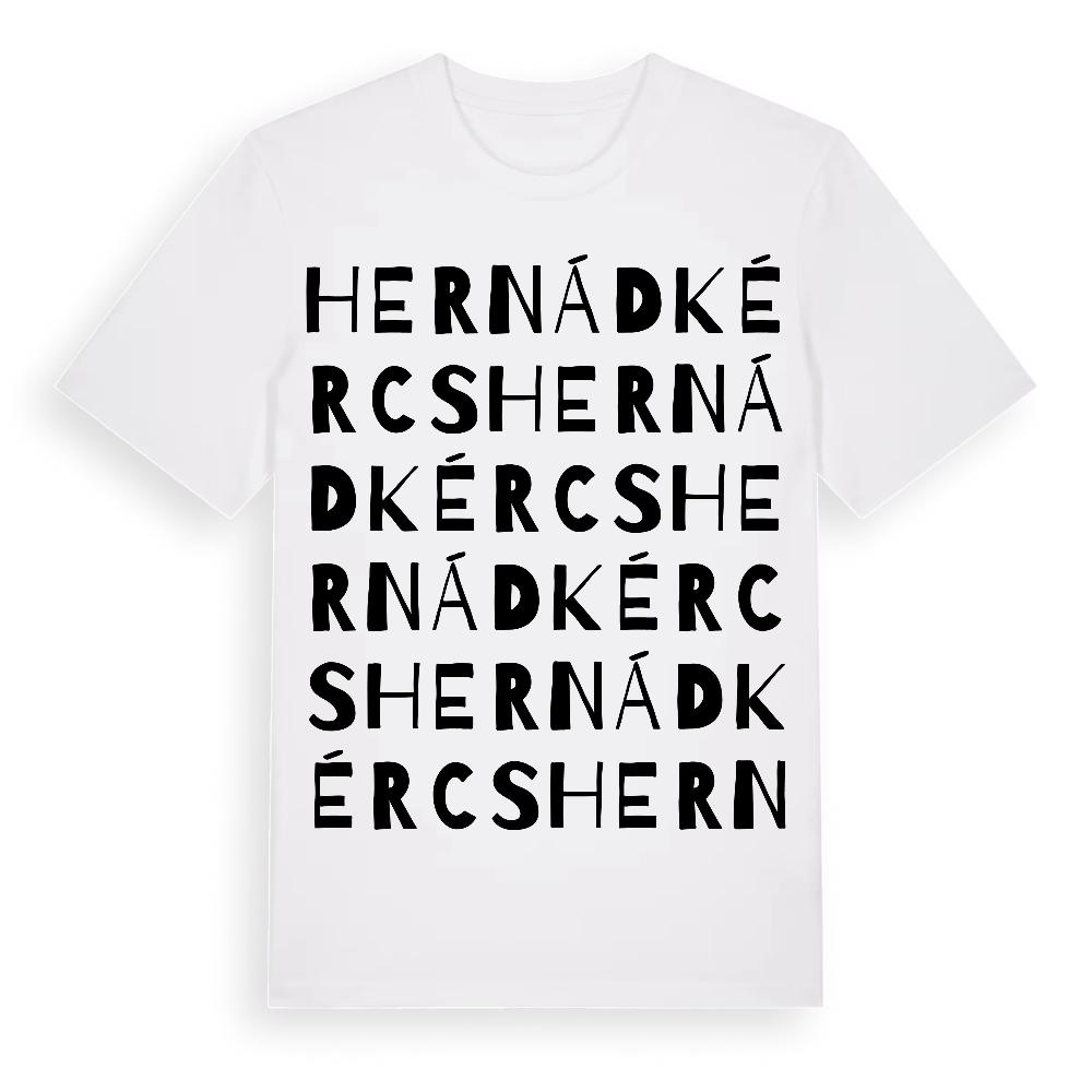 Hernádkércs ordlek t-shirt – White, i miljö