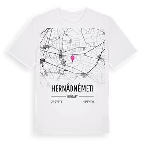 Hernádnémeti karta t-shirt – ekologisk bomull t-shirt från Pinshirt