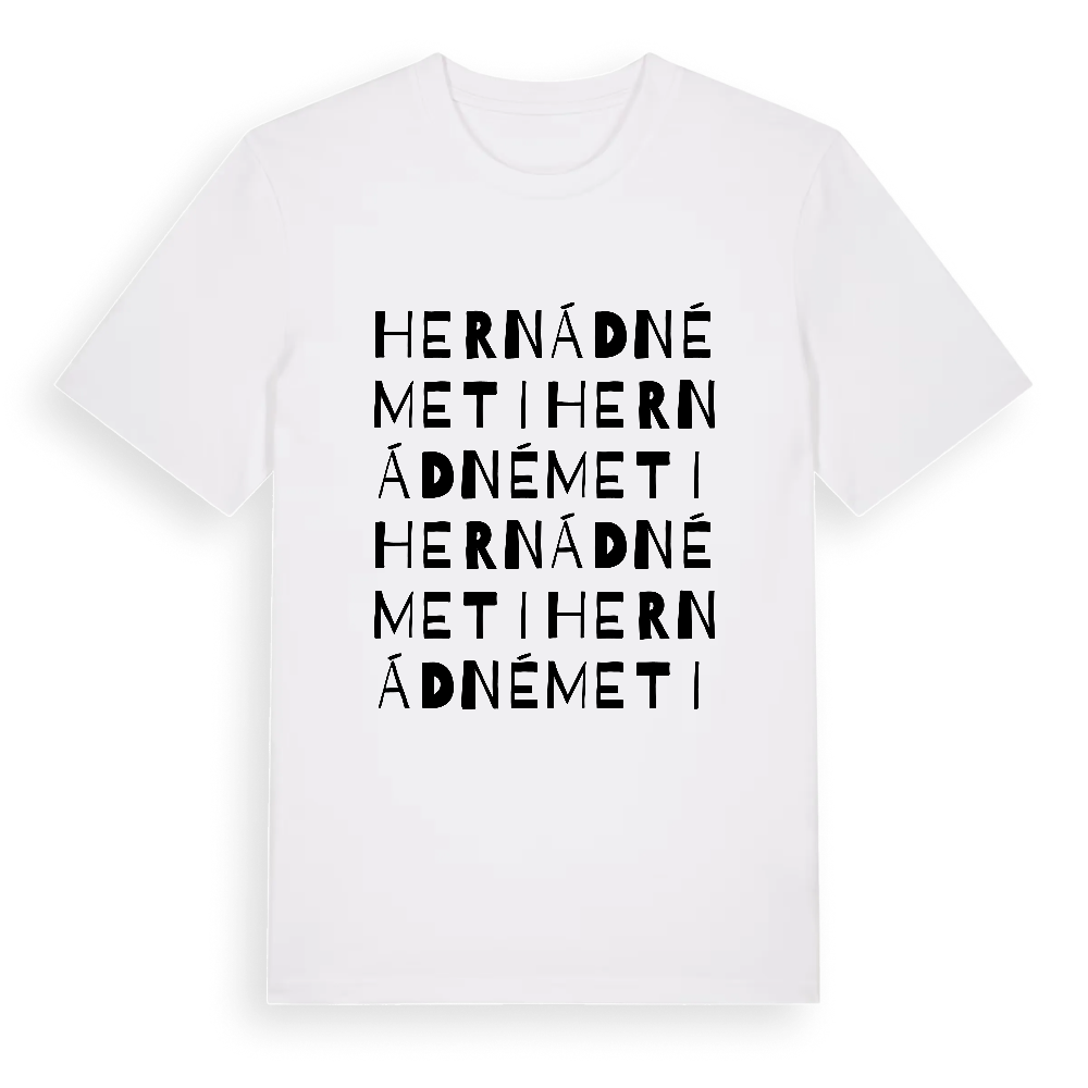Hernádnémeti ordlek t-shirt – White, i miljö