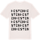 Vintage White t-shirt med Hesten ordlek t-shirt