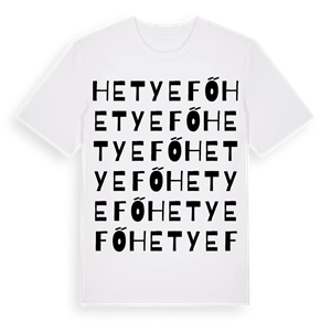 Hetyefő ordlek t-shirt – ekologisk bomull t-shirt från Pinshirt