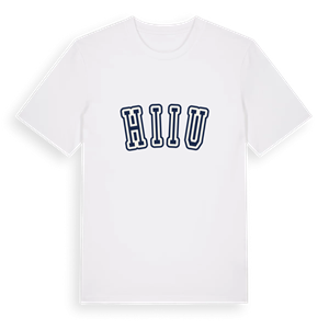 Hiiu college t-shirt – ekologisk bomull t-shirt från Pinshirt