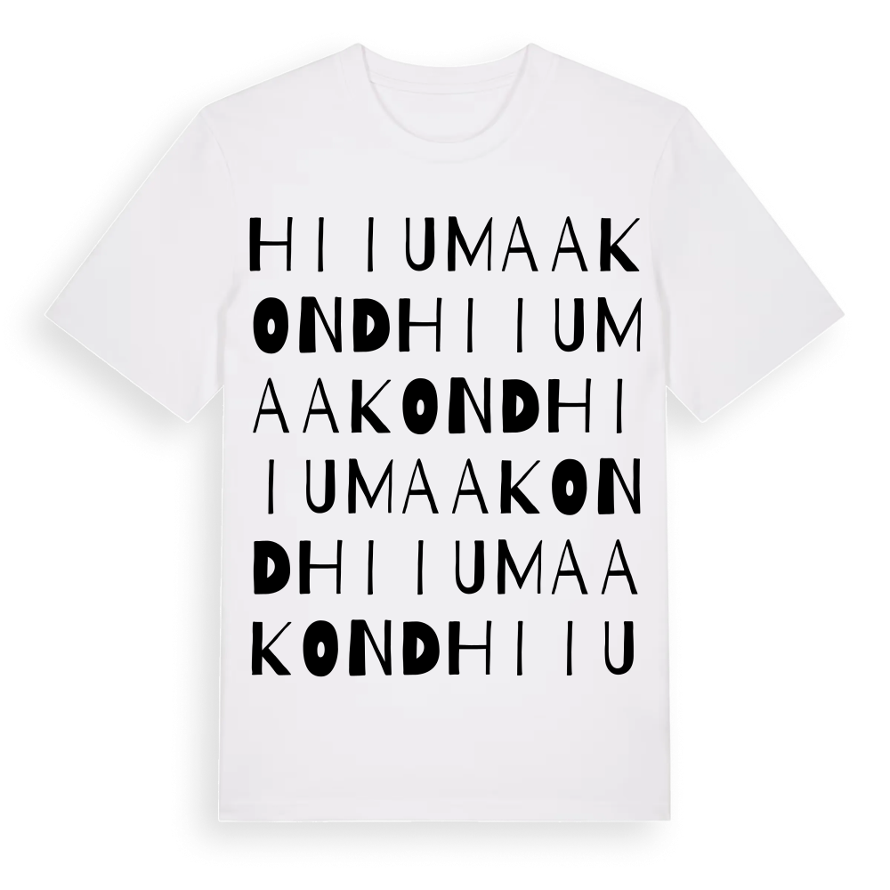 Hiiu maakond ordlek t-shirt – White, i miljö