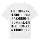 Hiiu maakond ordlek t-shirt