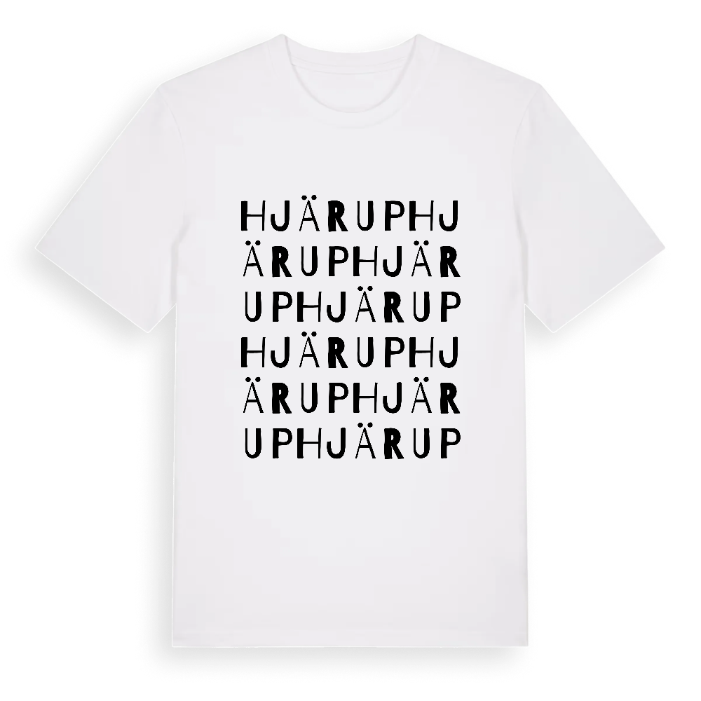 Hjärup ordlek t-shirt – White, i miljö