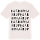 Vintage White t-shirt med Hjärup ordlek t-shirt