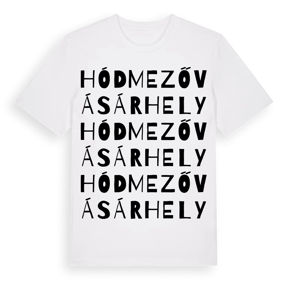 Hódmezővásárhely ordlek t-shirt – White, i miljö