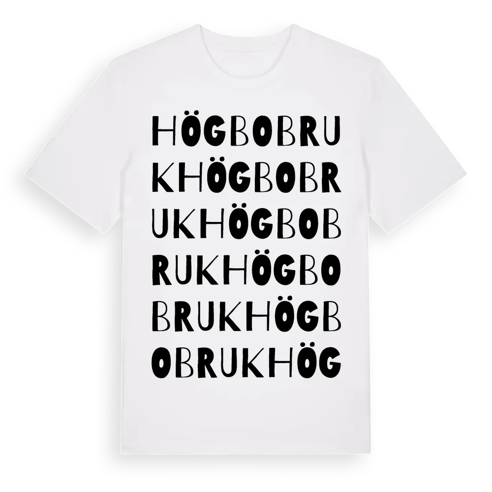 Högbo Bruk ordlek t-shirt i miljö