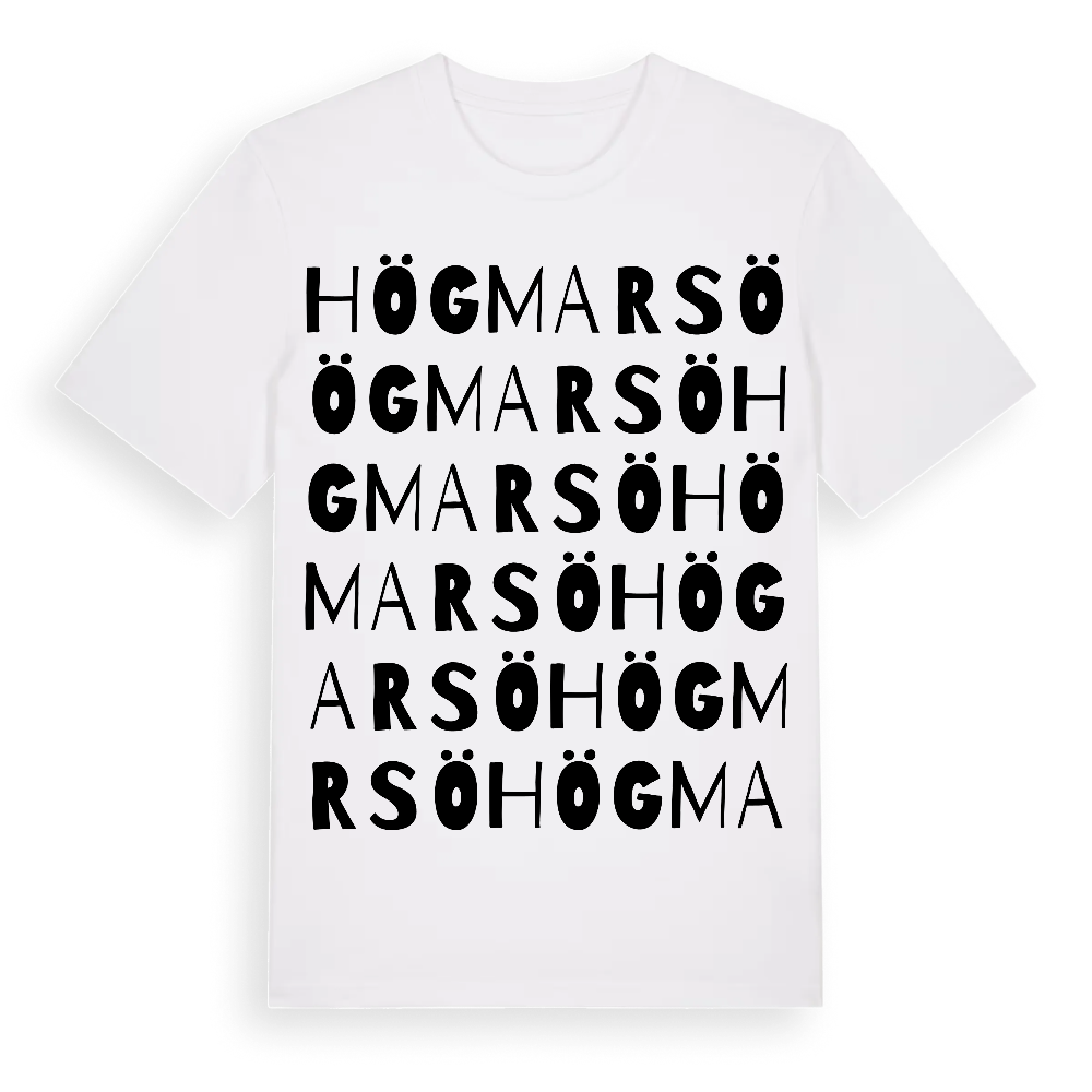 Högmarsö ordlek t-shirt – White, i miljö