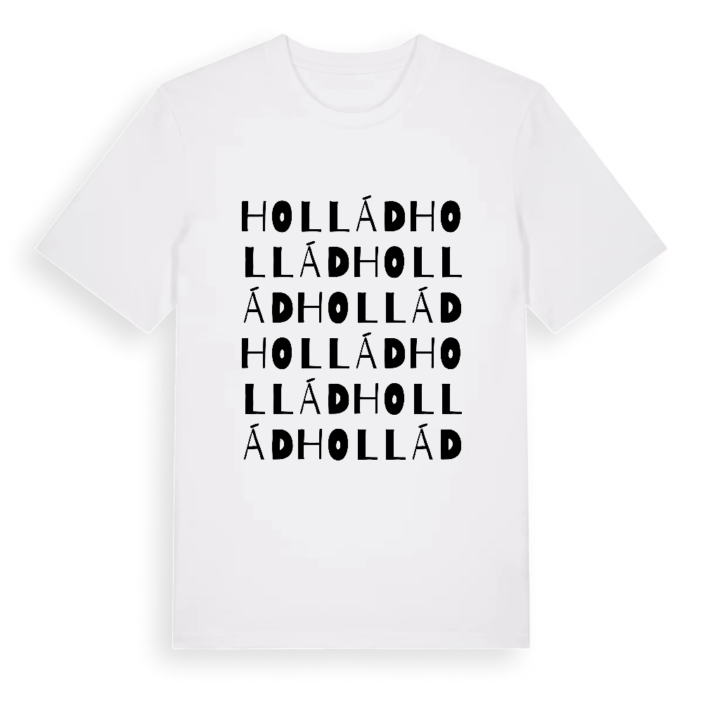 Hollád ordlek t-shirt – White, i miljö