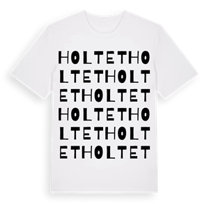 Holtet ordlek t-shirt – ekologisk bomull t-shirt från Pinshirt