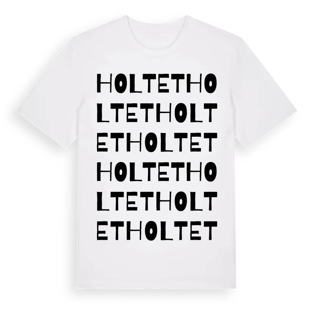 Holtet ordlek t-shirt i miljö