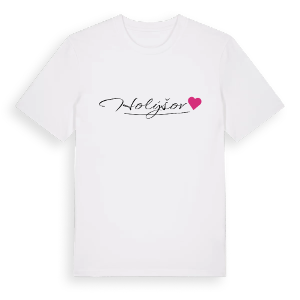 Holýšov hjärta t-shirt – ekologisk bomull t-shirt från Pinshirt