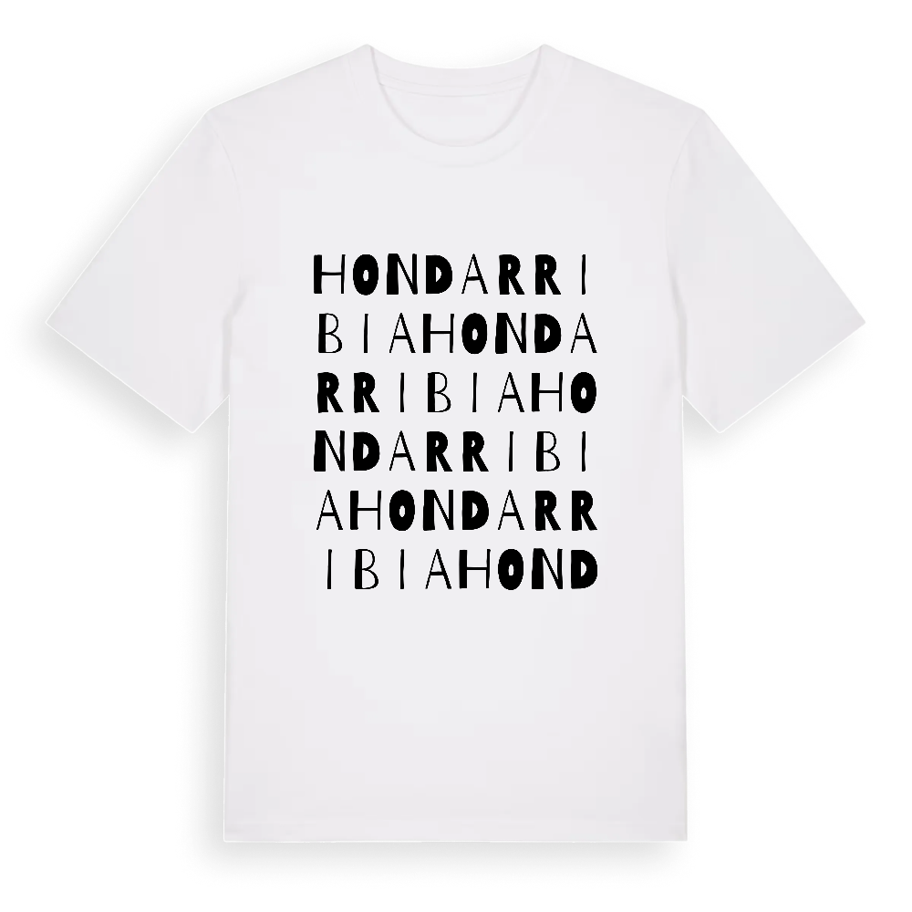 Hondarribia ordlek t-shirt – White, i miljö