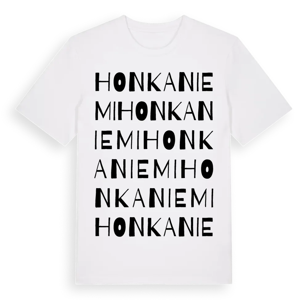 Honkaniemi ordlek t-shirt i miljö