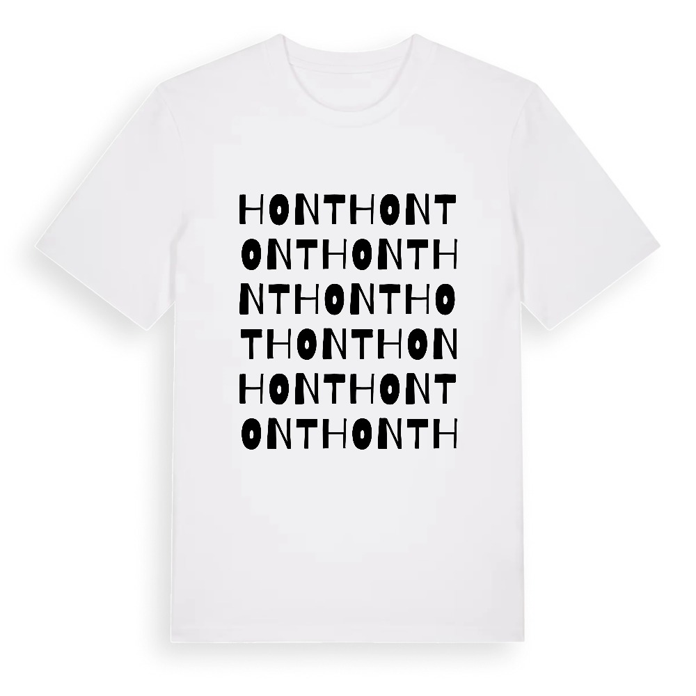 Hont ordlek t-shirt – White, i miljö
