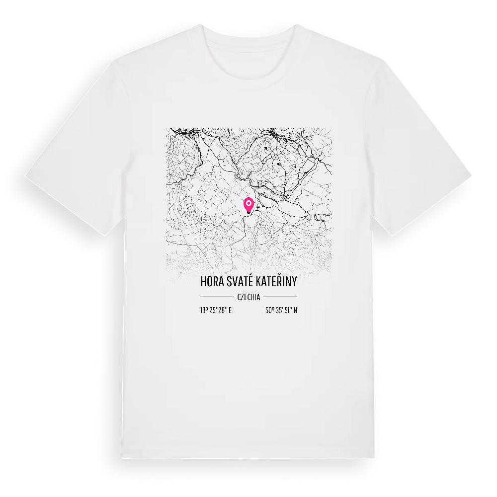 Hora Svaté Kateřiny karta t-shirt – White, i miljö