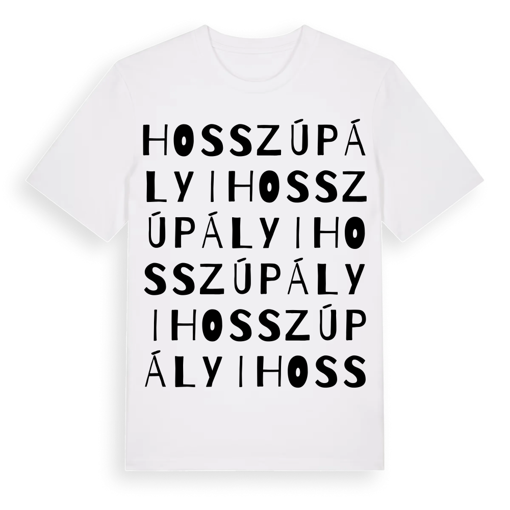 Hosszúpályi ordlek t-shirt – White, i miljö
