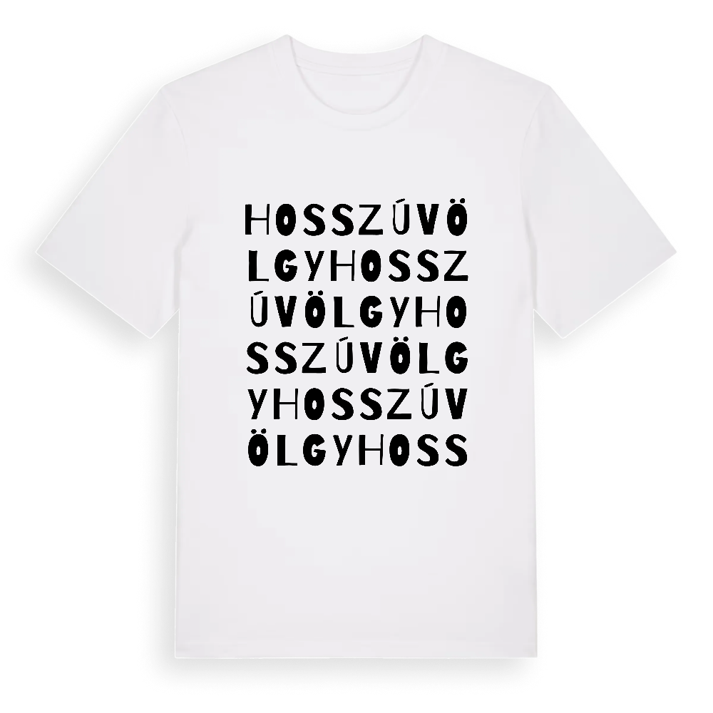 Hosszúvölgy ordlek t-shirt – White, i miljö