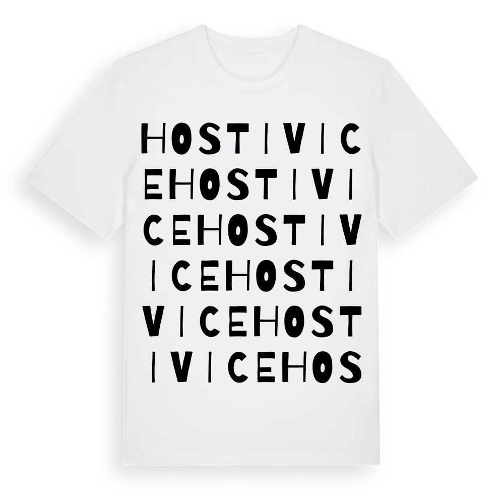 Hostivice ordlek t-shirt – White, i miljö
