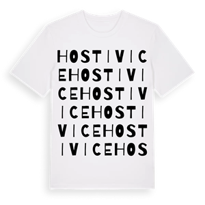 Hostivice ordlek t-shirt – ekologisk bomull t-shirt från Pinshirt