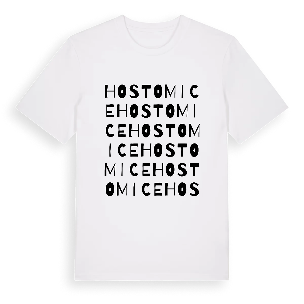 Hostomice ordlek t-shirt – White, i miljö