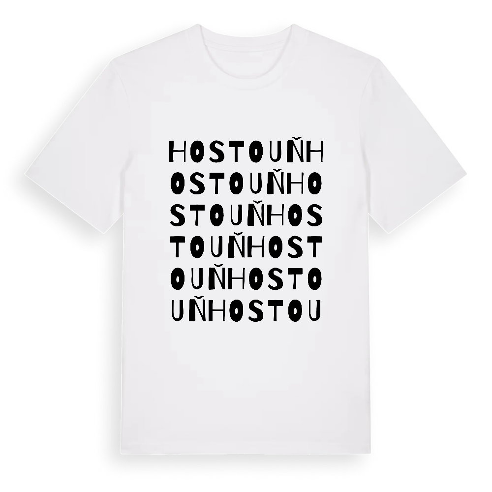 Hostouň ordlek t-shirt – White, i miljö