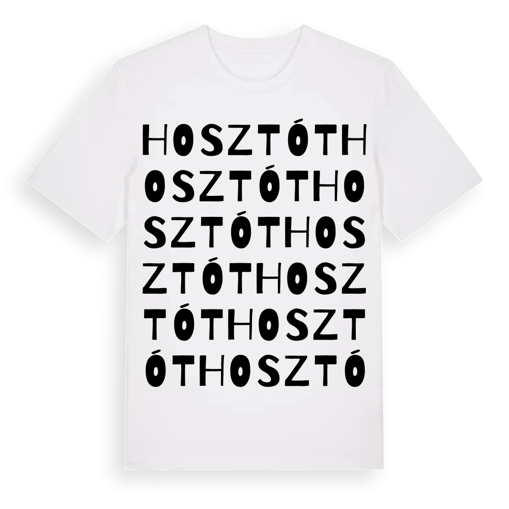 Hosztót ordlek t-shirt – White, i miljö