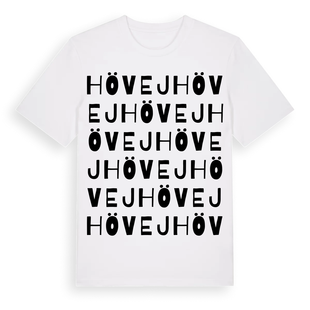 Hövej ordlek t-shirt – White, i miljö