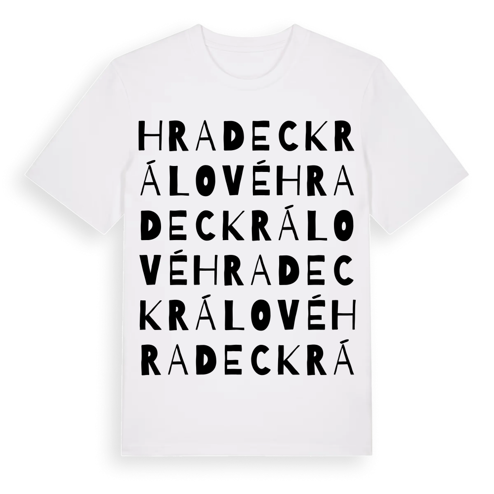 Hradec Králové ordlek t-shirt – White, i miljö