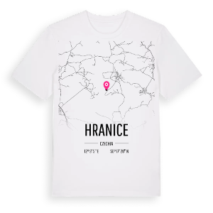 Hranice karta t-shirt – ekologisk bomull t-shirt från Pinshirt