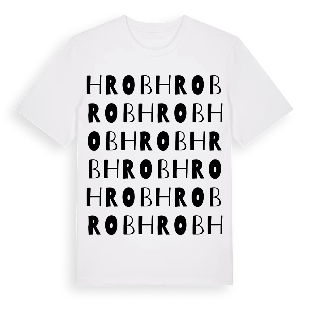 Hrob ordlek t-shirt – White, i miljö