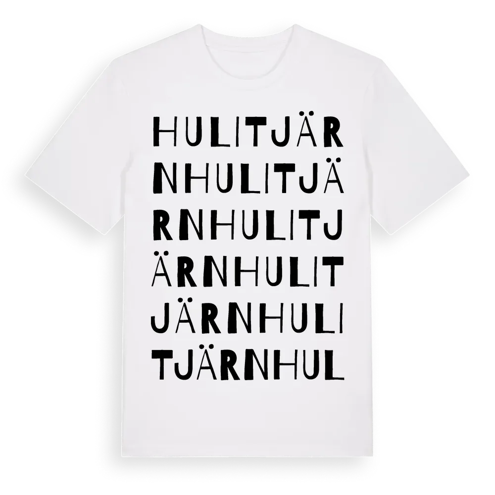 Hulitjärn ordlek t-shirt i miljö